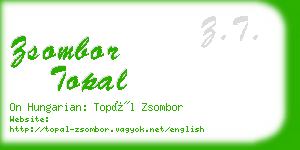 zsombor topal business card